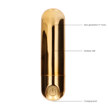 Load image into Gallery viewer, 10 speed Rechargeable Gold Bullet Vibrator
