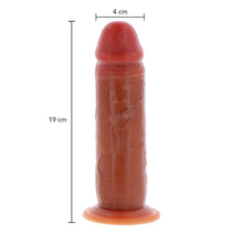 Load image into Gallery viewer, Get Real Silicone Foreskin Dildo Dong - 7.5 Inch - ToyJoy Brand
