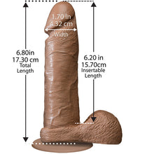 Load image into Gallery viewer, The Realistic Cock 6 Inch Dildo Flesh Brown
