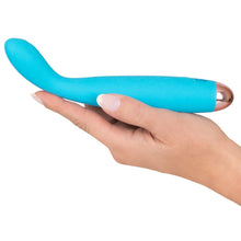 Load image into Gallery viewer, Cuties Silk Touch Rechargeable Mini Vibrator Blue
