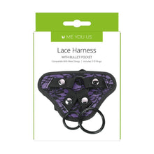 Load image into Gallery viewer, Me You Us Lace Harness With Bullet Pocket
