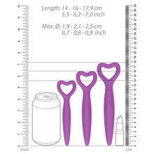 Load image into Gallery viewer, Ouch Silicone Vaginal Dilator Set Purple
